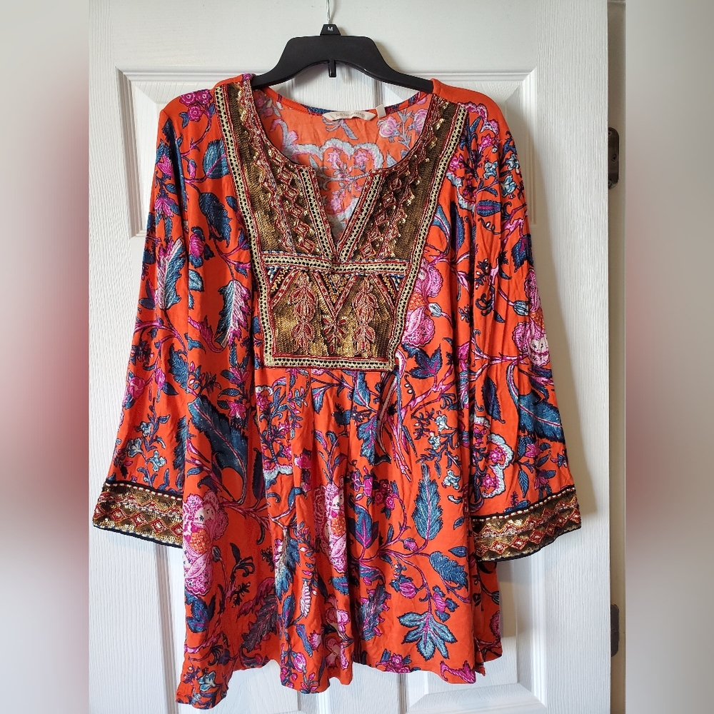 Soft Surroundings printed‎ tunic